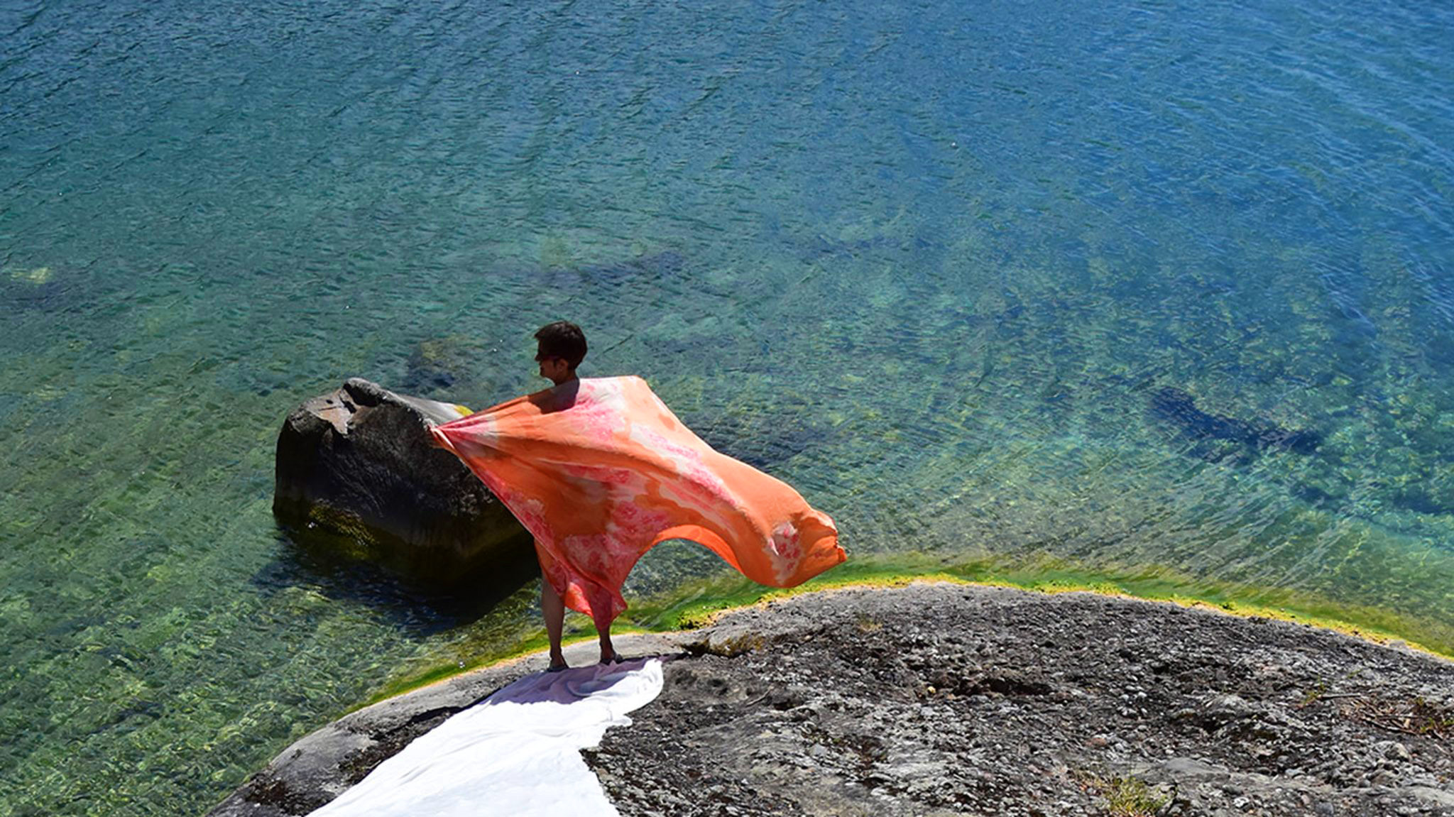 Go for it! Body silk, 135 × 180 cm