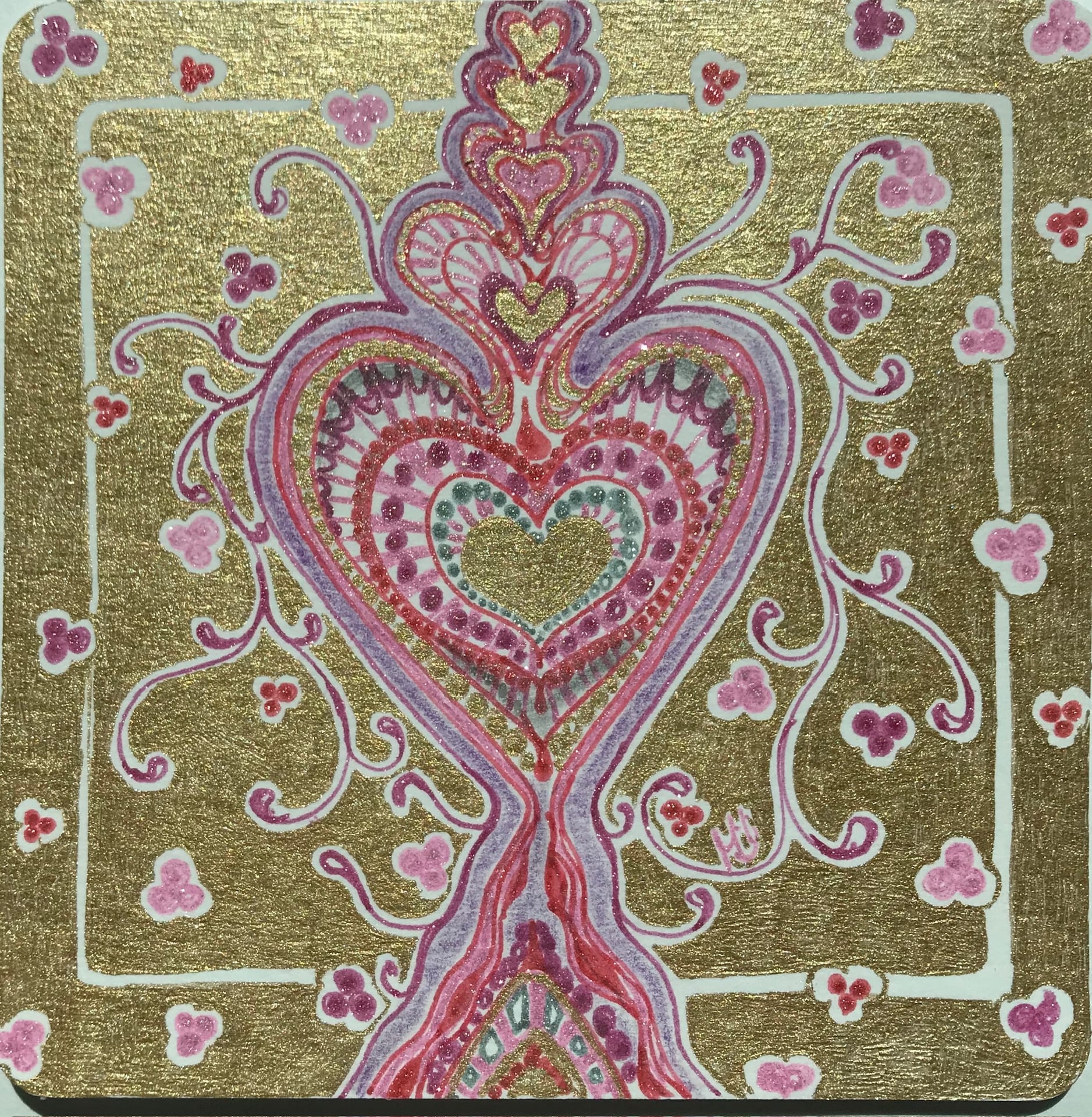 Maria, Tile, 11.5 cm